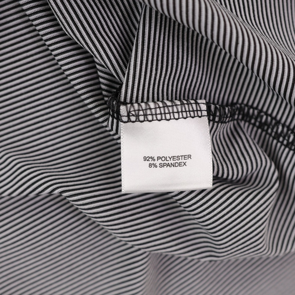 TCU Horned Frogs Peter Millar Polo Mens XL Black White Striped Summer Comfort - Picture 7 of 11